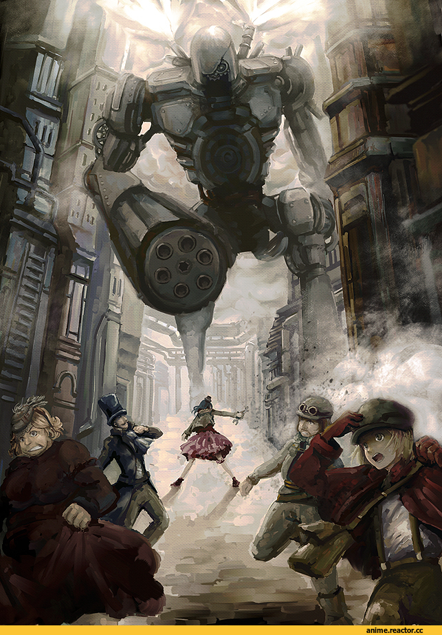 art, Steampunk, Anime