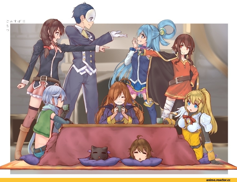 Aqua (KonoSuba), KonoSuba, Darkness (KonoSuba), Megumin, Yunyun (KonoSuba), Wiz (KonoSuba), chomusuke, Eris (KonoSuba), tihoro1609, Anime