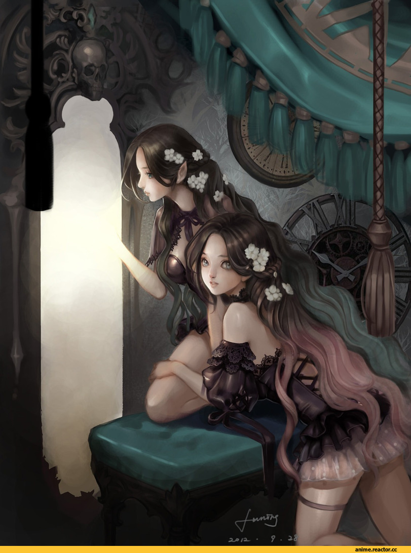 art, эльфы, Anime