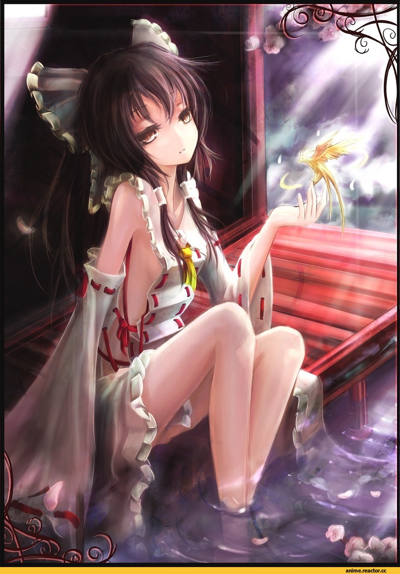 art, hc(artict), Hakurei Reimu, Touhou Project, Anime