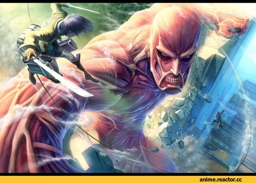 Shingeki no Kyojin, art, под катом, Anime