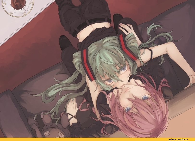 art, Vocaloid, Megurine Luka, Hatsune Miku, Kyouya (Mukuro238), Anime