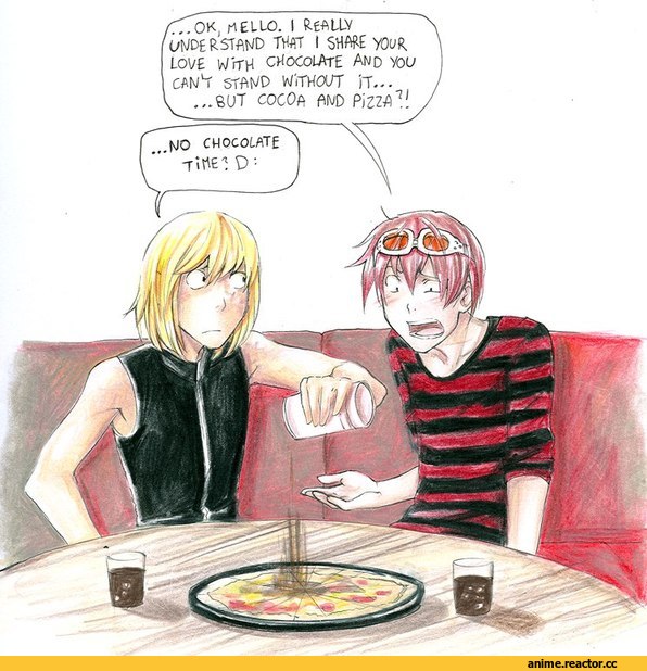 art, mello, matt, шоколад, Anime