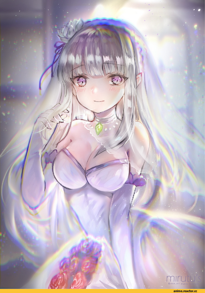 Re Zero Kara Hajimeru Isekai Seikatsu, Emilia (re zero), mirutulove, Anime