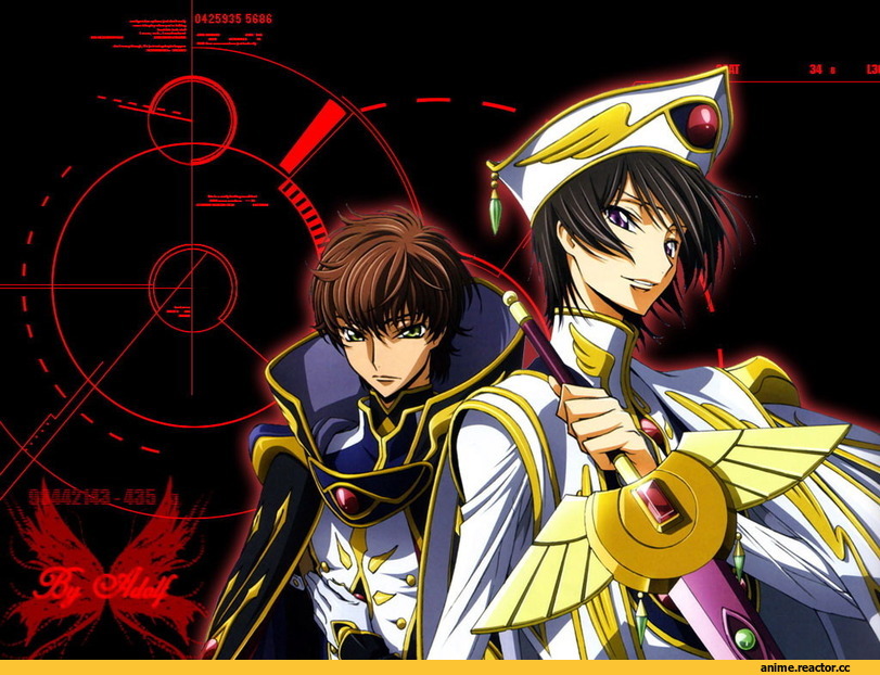 art, Kururugi Suzaku, Code Geass, Lelouch, Anime