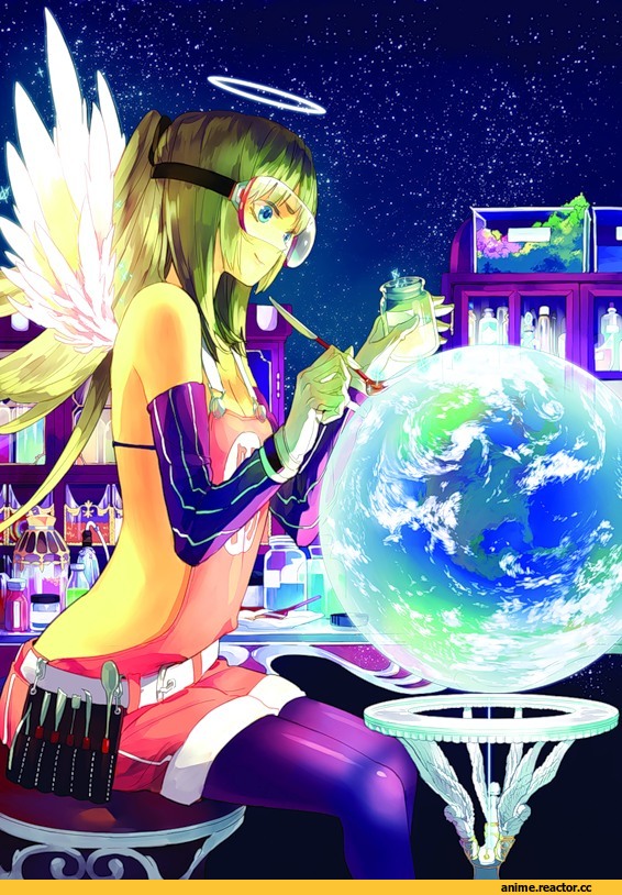 art, мир, девушка, инструменты, Anime