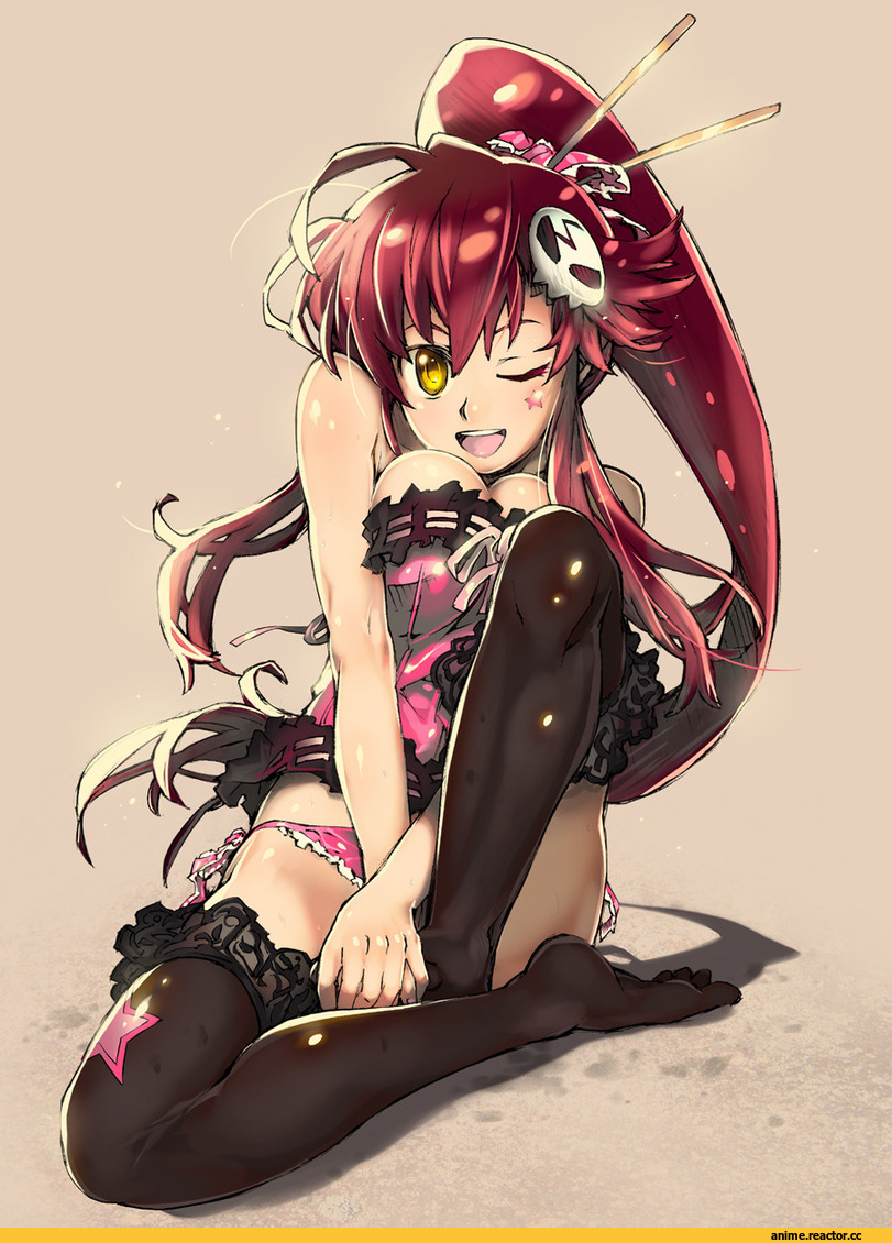 art, Yoko, чулки, няшка, Anime Art, Gurren Lagann, Anime