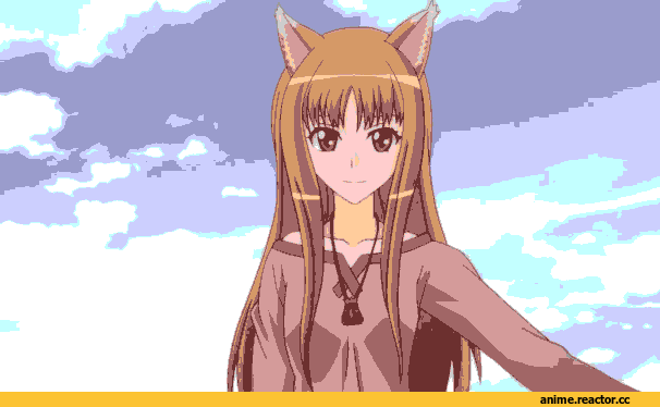 волчица и пряности, гифки, art, Anime Гифки, Inumimi, Animal Ears, Anime