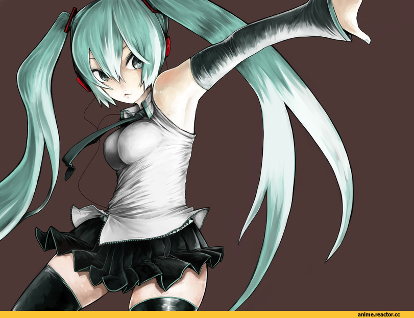 Vocaloid, Hatsune Miku, art, Anime