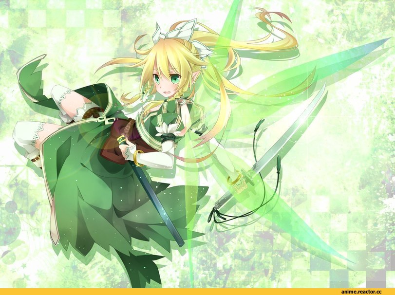 art, ALO, Leafa, Anime