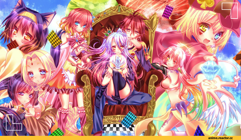 Jibril, Tet (NGNL), Hatsuse Izuna, Stephanie Dola, Fil Nilvalen, Kurami Zell, Sora (NGNL), Shiro (NGNL), Kitsunemimi, Animal Ears, Anime, No Game No Life