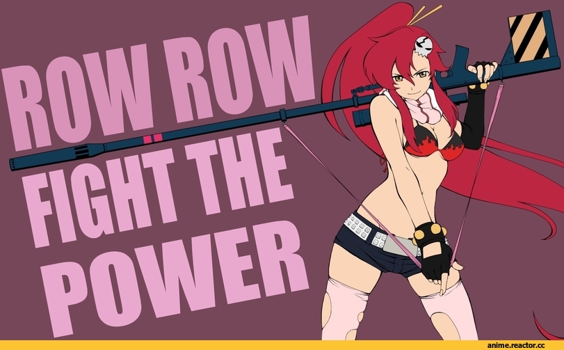 fight power, Tengen Toppa Gurren Lagann, Yoko Littner, art, Anime