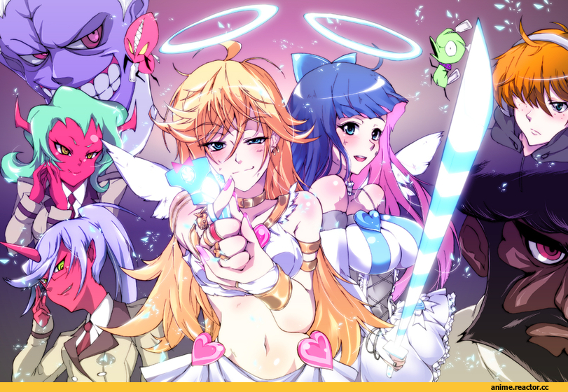 panty and stocking, art, Anime