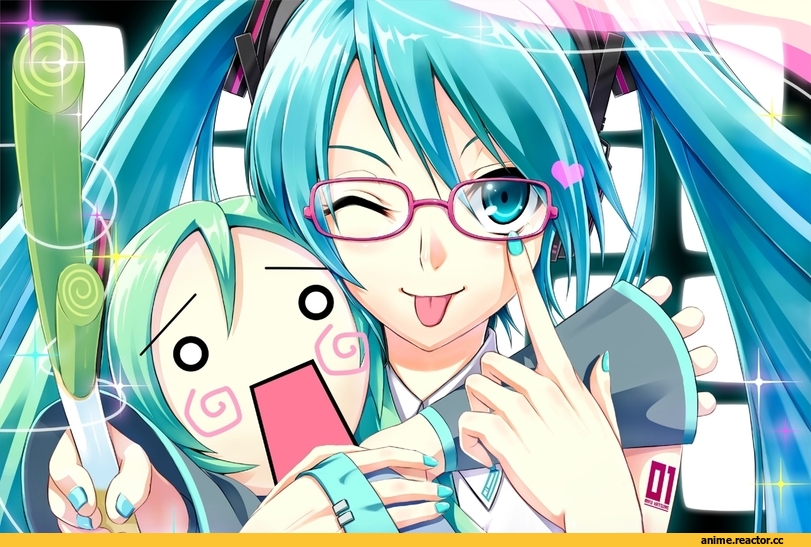 Hatsune Miku, art, Anime