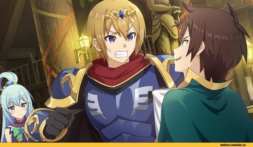mitsurugi kyouya, Satou Kazuma, KonoSuba, Aqua (KonoSuba), Anime