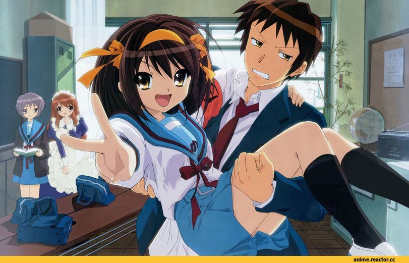 art, Судзумия Харухи, под катом еще, Меланхолия Харухи Судзумии, Asahina Mikuru, Kyon, Nagato Yuki, Anime