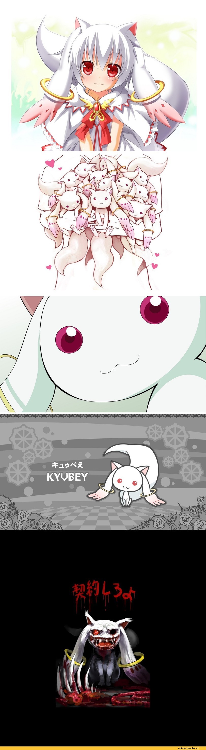 art, котэ, madoka magica, кубей, песочница, аниме
