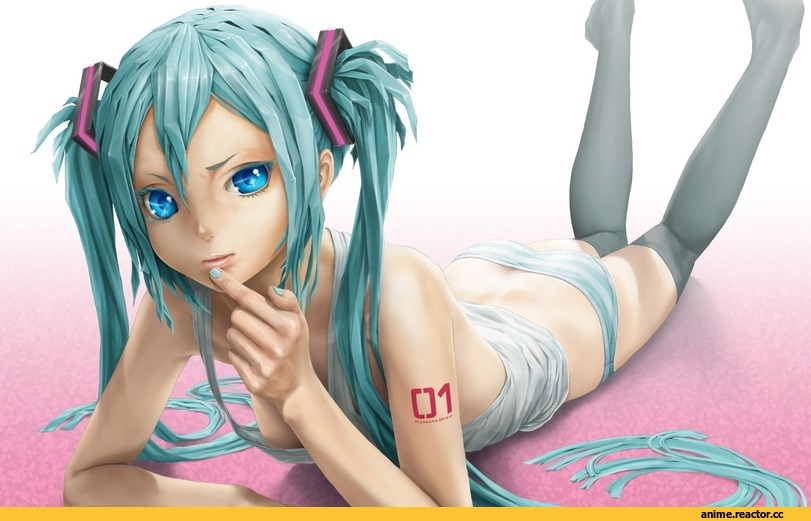Hatsune Miku, Vocaloid, art, Anime