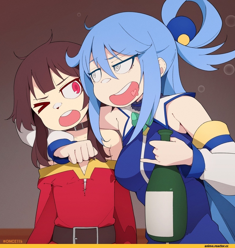 Megumin, KonoSuba, Aqua (KonoSuba), once11h, Anime