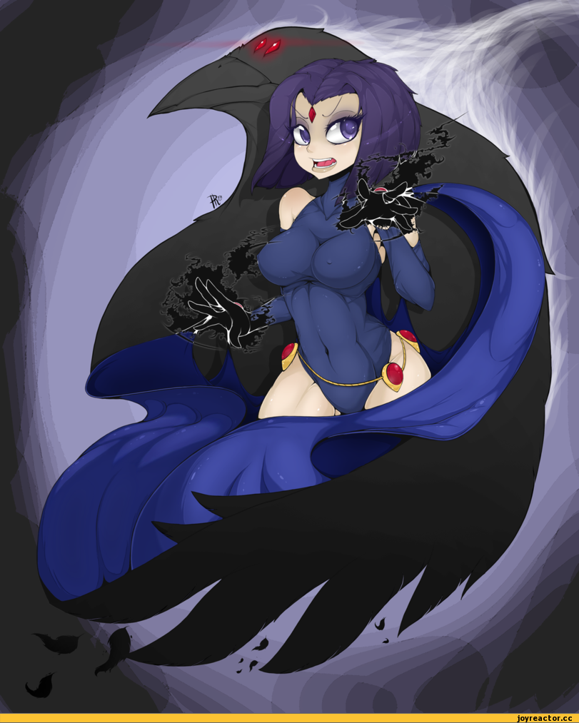 art, Phantasis, сделал сам, Teen Titans, DC, Blaziken, Pokémon, красивые картинки, Raven (DC), Anime