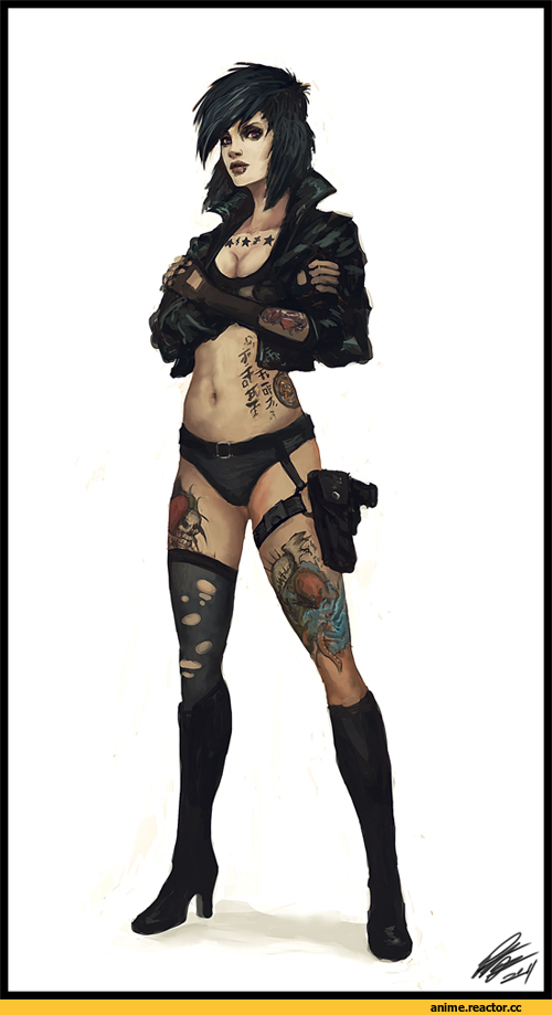 art, готка, Мотоко, Kusanagi Motoko, Ghost in the Shell, Anime