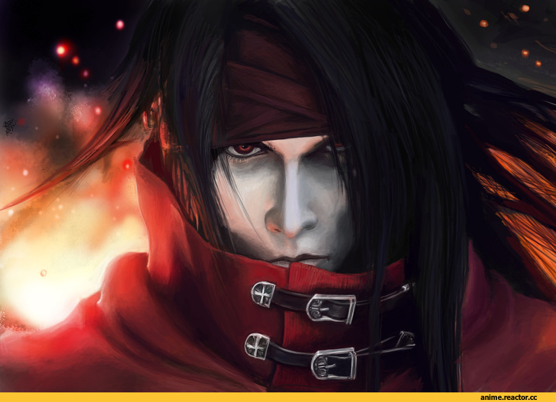 art, game, Vincent Valentine, Final Fantasy VII, Anime