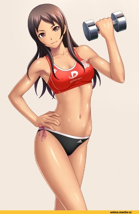 спортсменка, art, Anime