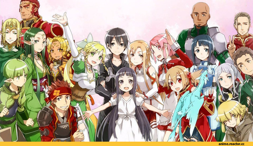 art, Kirito, Asuna, Silica, Lisbeth, Leafa, Yui(SAO), Klein, Pina, Sachi, Anime, ALO, artist Tocchi, Eugene(SAO), Oberon(SAO), Sakuya(SAO), Alicia Rue, Heathcliff, Argo(SAO), Agil