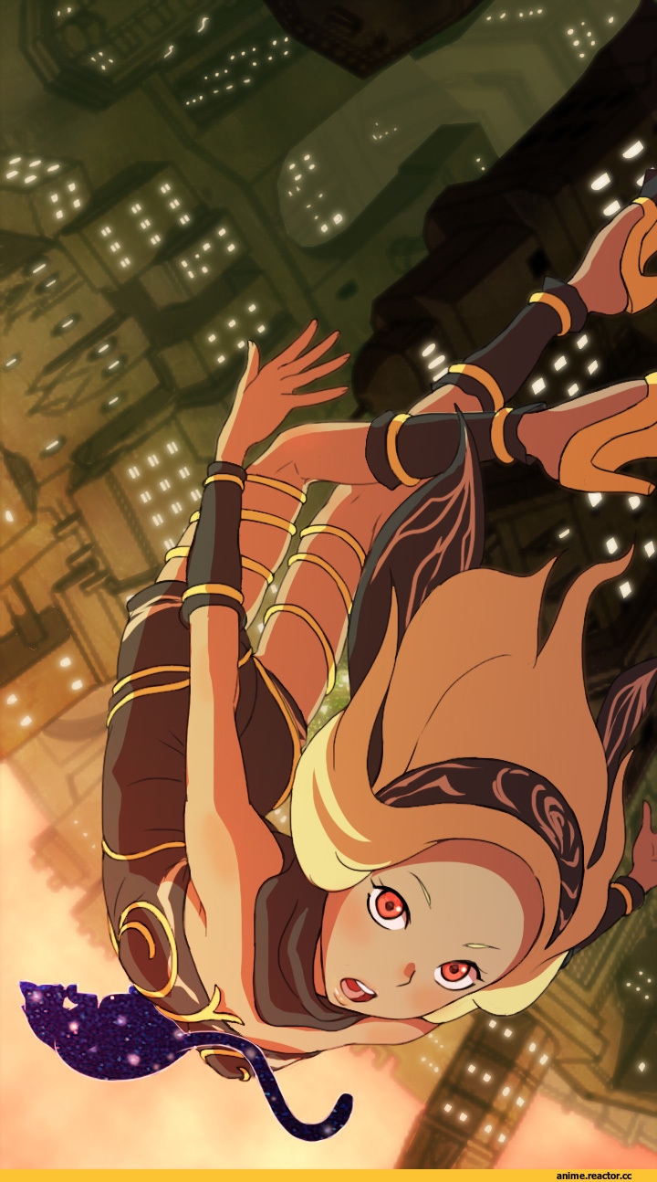 песочница, Gravity Rush, art, девушка, аниме