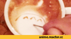 гифки, art, мой сосед тоторо, кофе, продолжение в комментах, Anime