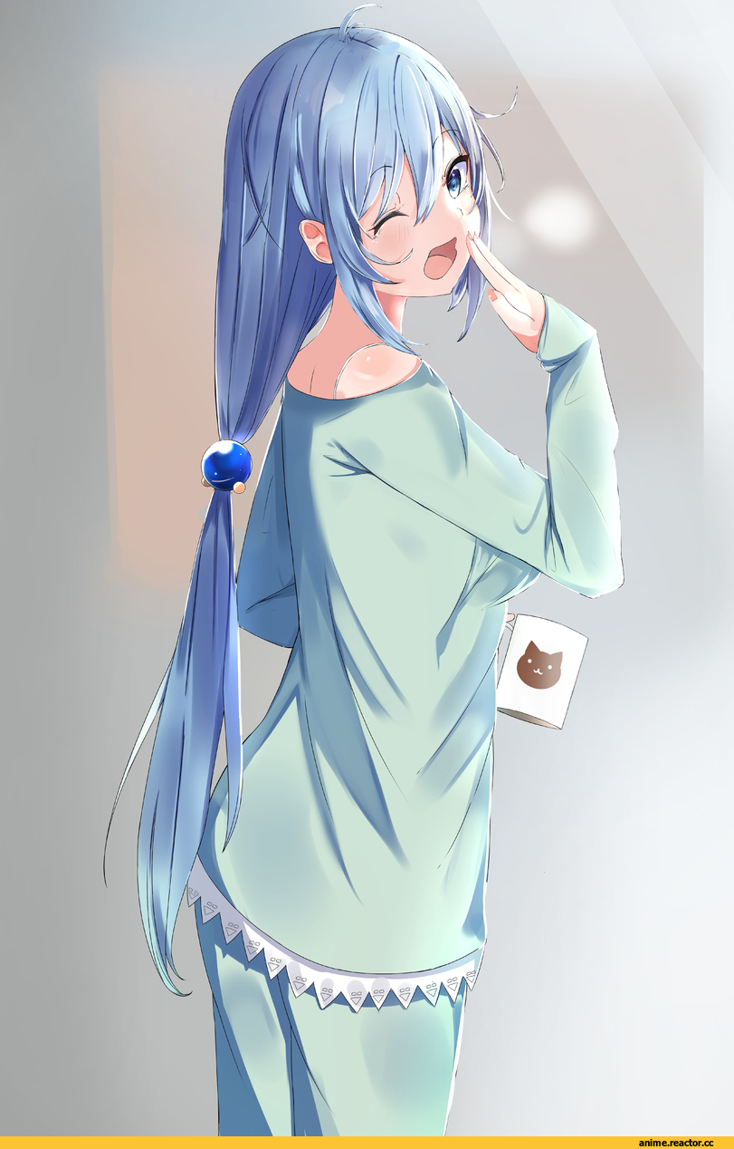 Anime Art, artist, Kono Subarashii Sekai ni Shukufuku wo!, Aqua (KonoSuba), harusame soup, Anime