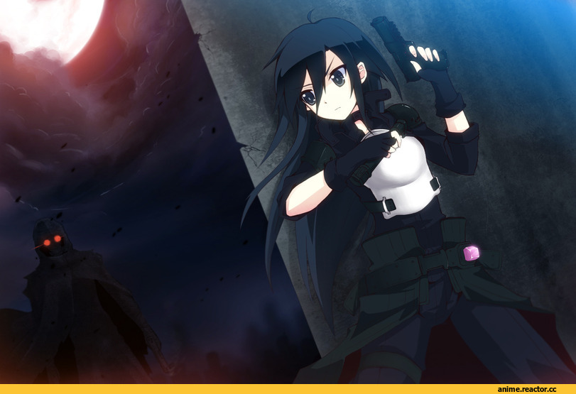 art, Gun Gale Online, Kirito, Death Gun, Anime