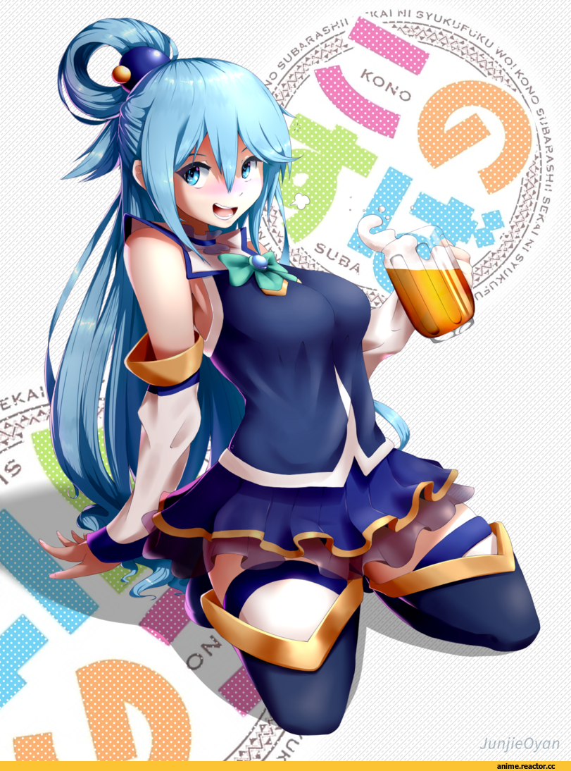 Aqua (KonoSuba), KonoSuba, Wiz (KonoSuba), JunjieOyan, Anime