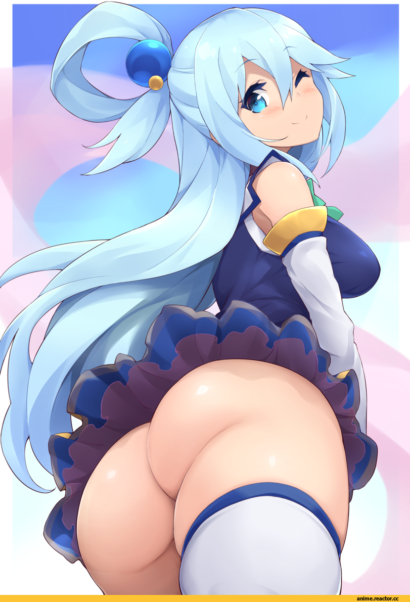 Aqua (KonoSuba), KonoSuba, jampen, oshiri, Anime Ero, Anime