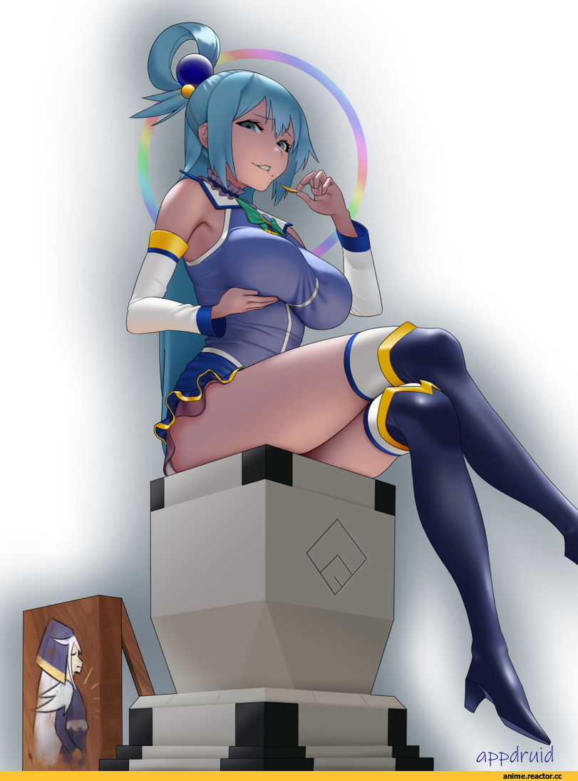 Anime Art, artist, Kono Subarashii Sekai ni Shukufuku wo!, Aqua (KonoSuba), appdruid, Anime