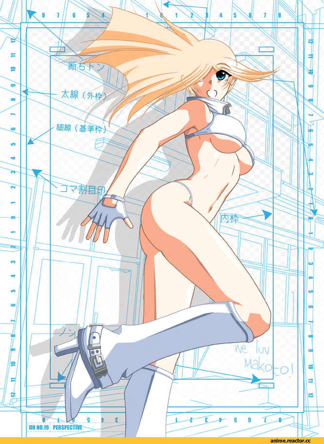 art, We Luv makoto, Joseluisbelmont, pantsu, сисечки, перчатки, туфли, Anime