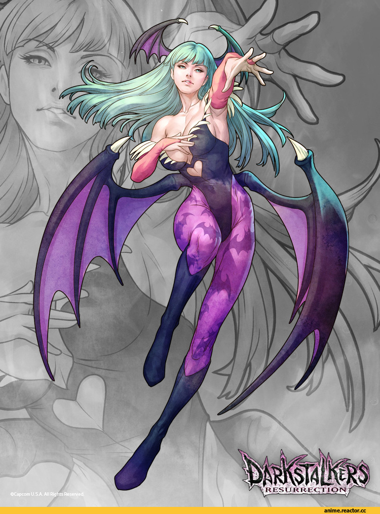 art, Morrigan Aensland, Anime