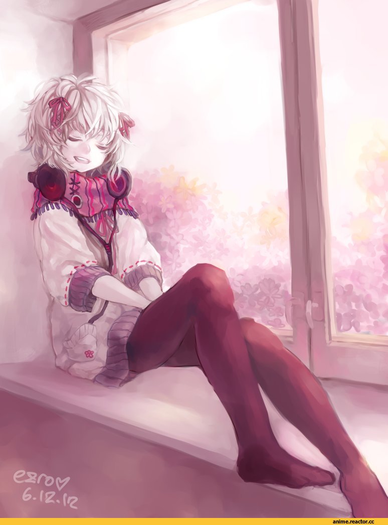 красивые картинки, art, headphones, artist Ezroseven, Anime
