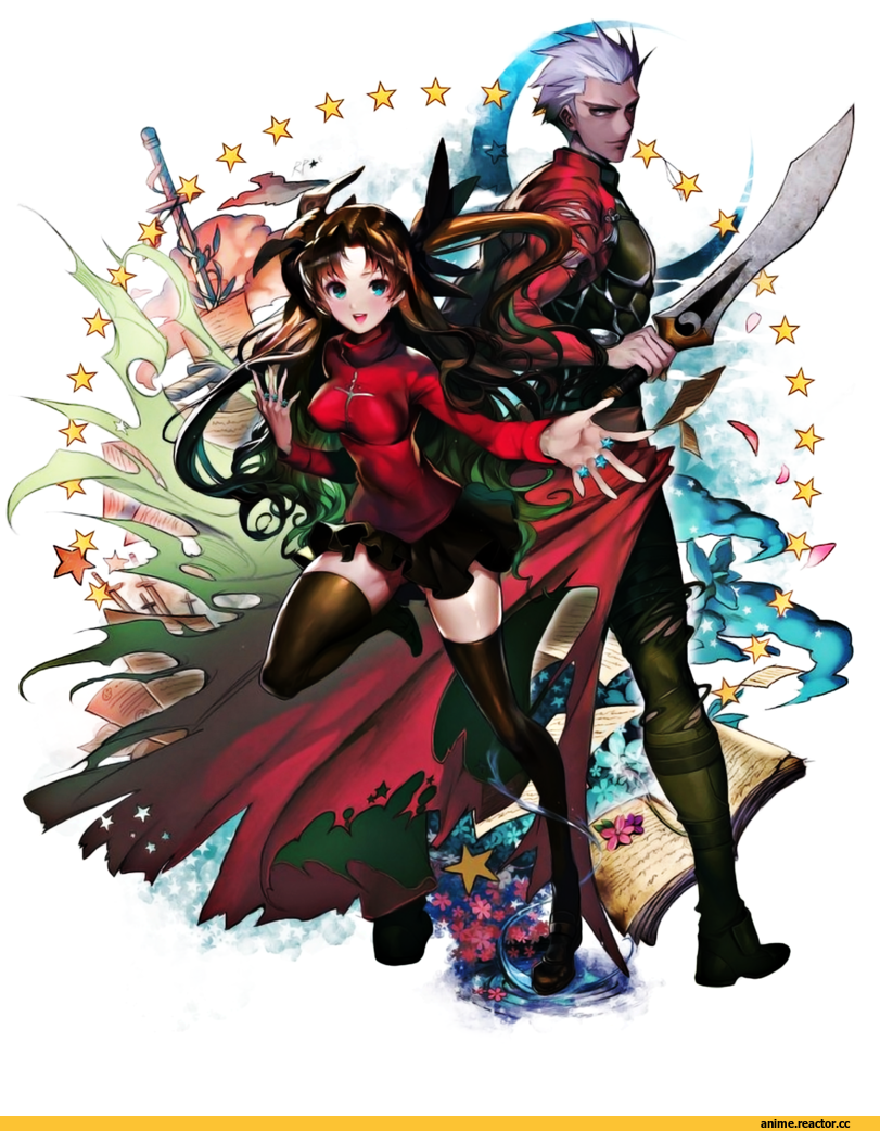 Fate/Stay Night, красивые картинки, art, личное, Tohsaka Rin, Anime