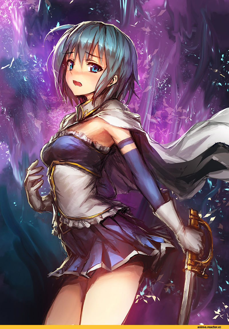 Anime Art, art, красивые картинки, Miki Sayaka, Mahou Shoujo Madoka Magica, Anime