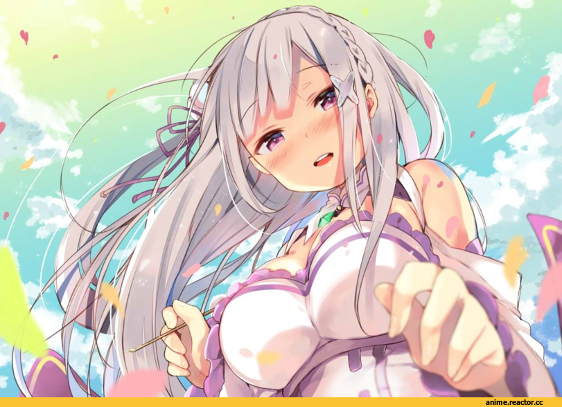 Re Zero Kara Hajimeru Isekai Seikatsu, Emilia (re zero), kibii mocha, Anime