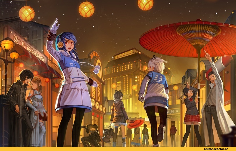 красивые картинки, art, Steins Gate, Evangelion, Sword Art Online, Chuunibyou demo koi ga Shitai!, Gintama, Anime
