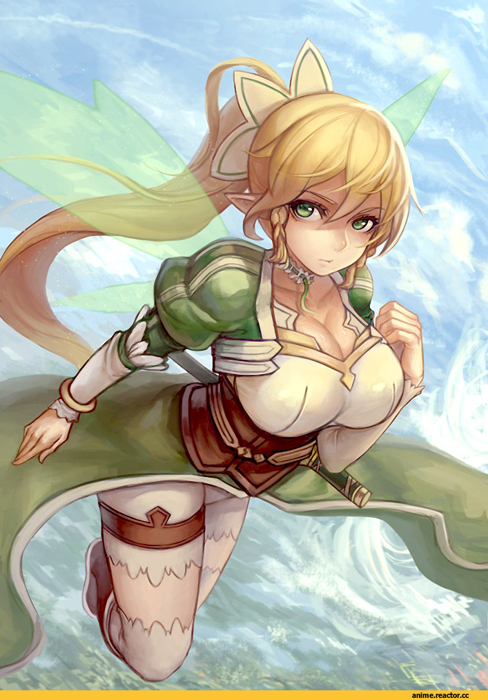 Leafa, ALfheim online, Anime Art, art, красивые картинки, Anime