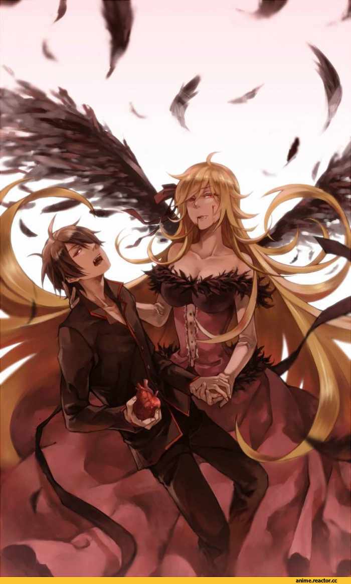 Kizumonogatari, Shinobu Oshino, art, красивые картинки, вампир, Araragi Koyomi, Anime
