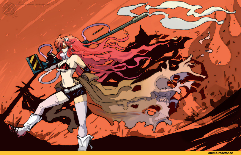 Yoko Littner, Tengen Toppa Gurren Lagann, art, красивые картинки, песочница красивых картинок, няшка, аниме