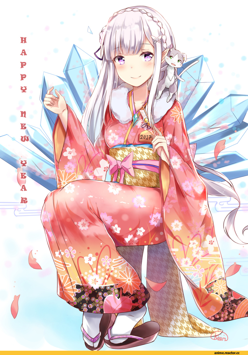 Re Zero Kara Hajimeru Isekai Seikatsu, Emilia (re zero), Pack (re zero), tailam, Anime