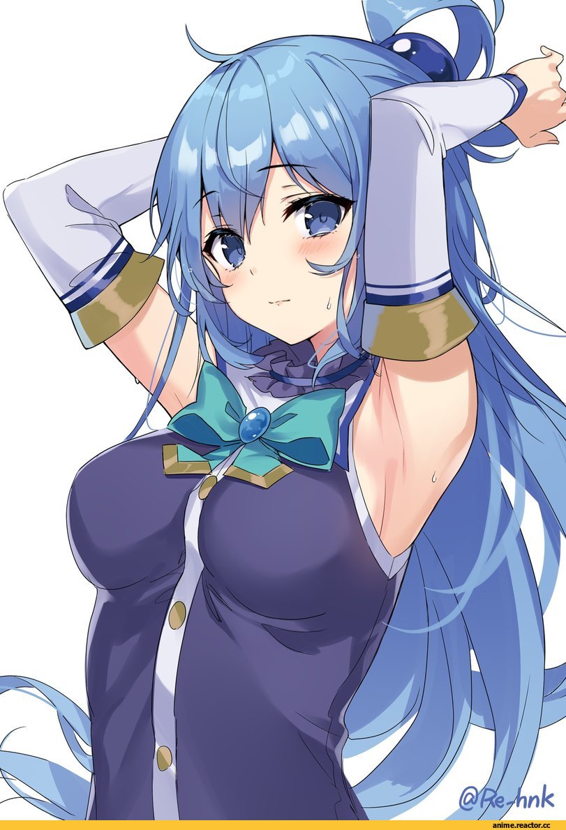 Anime Art, artist, Aqua (KonoSuba), KonoSuba, sakura honoka (srhk0623), Anime
