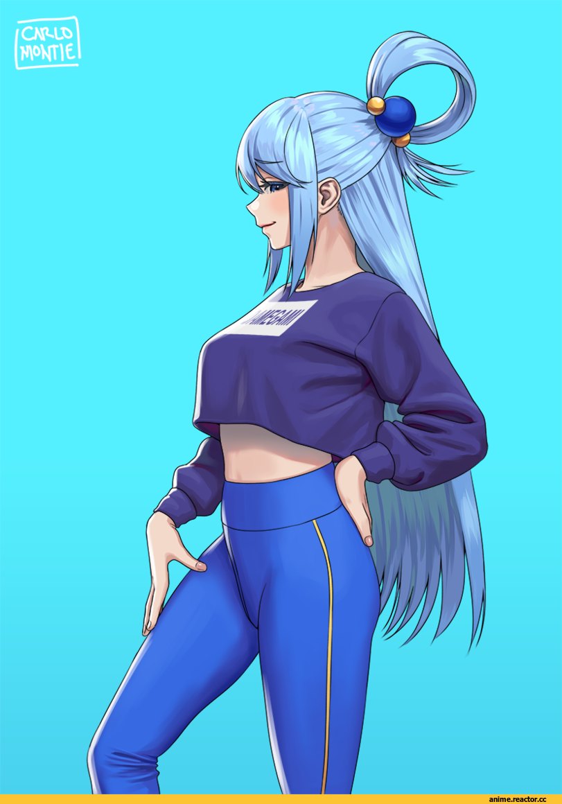Anime Art, artist, Aqua (KonoSuba), KonoSuba, carlo montie, Anime