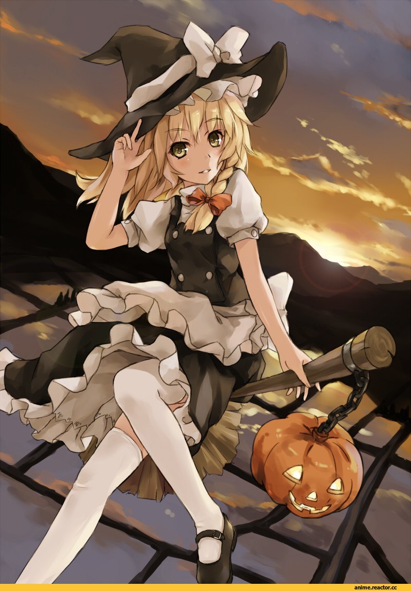 Touhou Project, Anime Art, art, красивые картинки, Marisa Kirisame, Anime