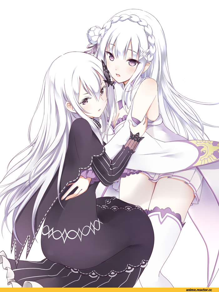Re Zero Kara Hajimeru Isekai Seikatsu, Emilia (re zero), echidna (Re Zero), kamekichi (kamekiti), Anime